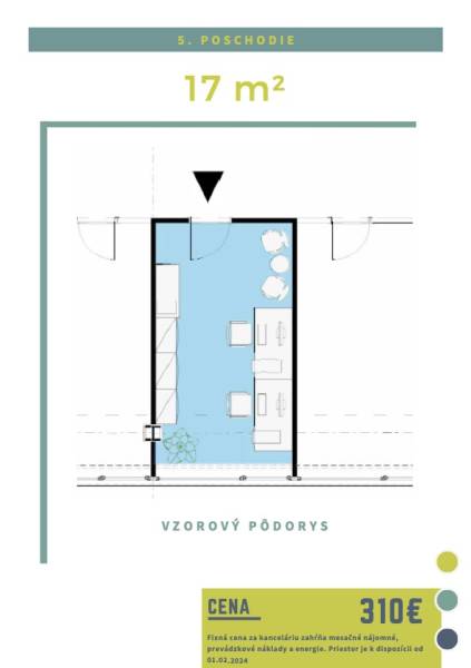 Moderne Büroflächen im erweiterten Stadtzentrum (von 17m2 bis 173m2)