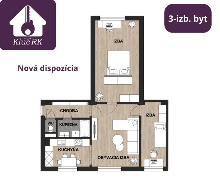 Kaufen 3-Zimmer-Wohnung, 3-Zimmer-Wohnung, SNP, Senec, Slowakei