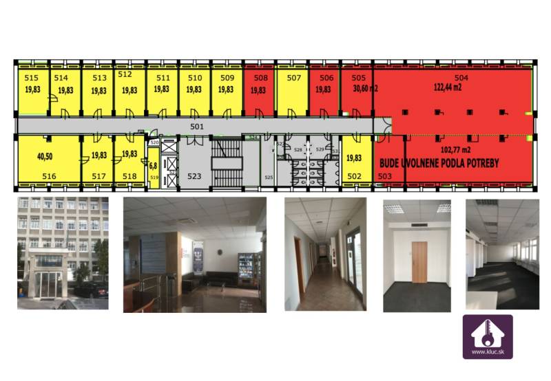 Moderne Büros ab 19m2 bis zu einem ganzen Stockwerk (600m2)