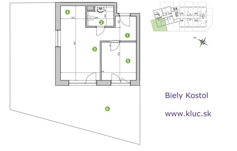 Mieten 2-Zimmer-Wohnung, 2-Zimmer-Wohnung, Hlavná, Trnava, Slowakei