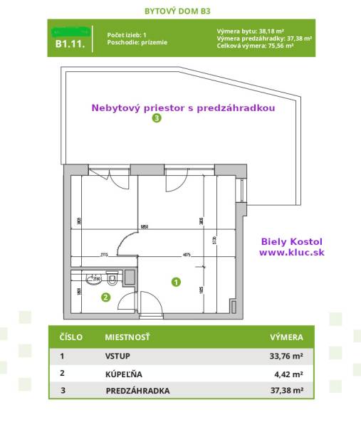 Mieten 2-Zimmer-Wohnung, 2-Zimmer-Wohnung, Trnava, Slowakei