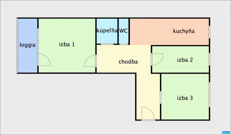Mieten 3-Zimmer-Wohnung, 3-Zimmer-Wohnung, Rovniankova, Bratislava - P