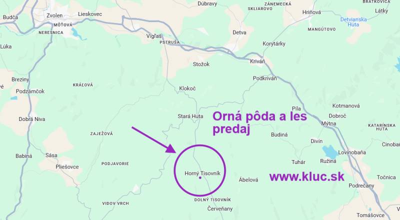 Kaufen landwirtsch. Grundstücke, landwirtsch. Grundstücke, Detva, Slow