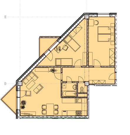 Kaufen 2-Zimmer-Wohnung, 2-Zimmer-Wohnung, Rybničná, Bratislava - Vajn