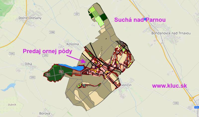 Kaufen landwirtsch. Grundstücke, landwirtsch. Grundstücke, Trnava, Slo