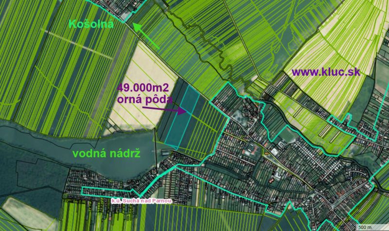 Kaufen landwirtsch. Grundstücke, landwirtsch. Grundstücke, Trnava, Slo