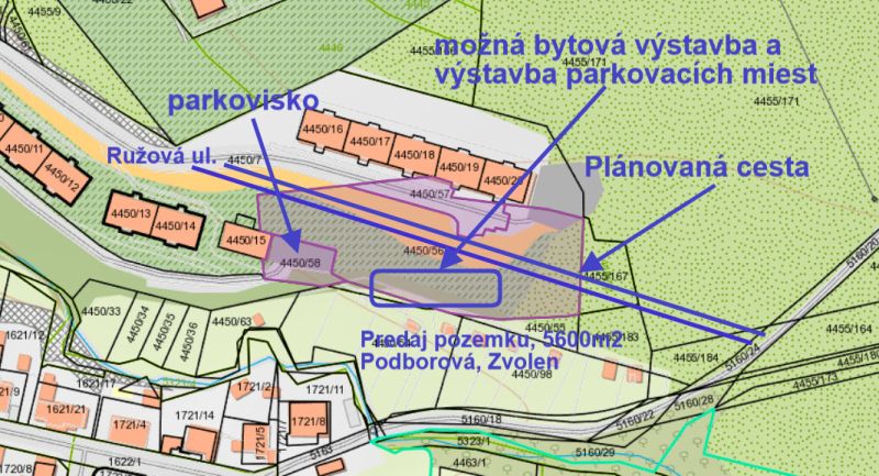 Kaufen Baugrund, Baugrund, Ružová, Zvolen, Slowakei